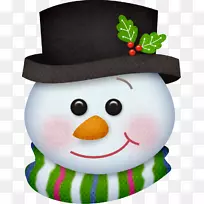 雪人笑脸剪贴画雪人