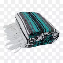 衬线毛毯纺织绿松石沙提洛