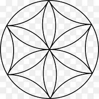 重叠圆圈，格，阿芙罗狄特符号，花希腊神话-符号