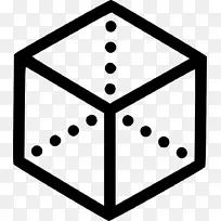 立方体等距投影形状几何三维空间立方体