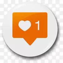 Instagram社交媒体如按钮徽章Facebook-Instagram