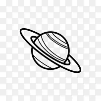 绘制太阳系土星行星