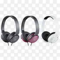 ha-sr 525-b-e耳头带遥控器+麦克风黑色耳机音频音响电子设备.耳机