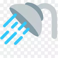 床头柜表情符号淋浴短信毛巾-表情符号