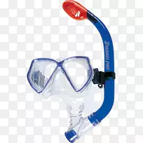 潜水和浮潜面具，飞人水肺集曝气