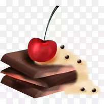 巧克力樱桃剪贴画-巧克力