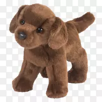 拉布拉多猎犬，金毛猎犬，拉布拉多毛绒动物和可爱的玩具-小狗