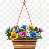 花盆挂篮夹艺术.花