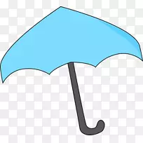 伞蓝色剪贴画-伞