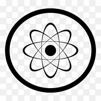 原子计算机图标符号核物理符号