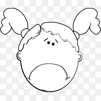 卡通微笑儿童剪贴画-微笑