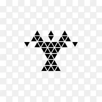 三角形多边形形状计算机图标.三角形