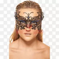 乳胶面具蝴蝶化妆舞会服装面具