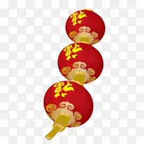 农历新年灯节纸灯剪贴画-农历新年