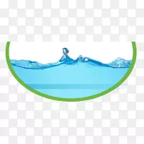 桌面壁纸蓝色水夹艺术-水
