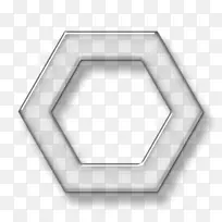 六角形计算机图标符号形状
