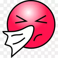 笑脸表情喷嚏剪贴画-笑脸