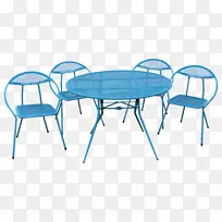 桌子塑料椅子