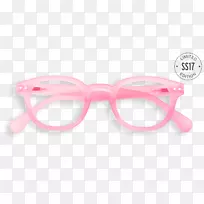 护目镜太阳镜明胶甜点粉红眼镜