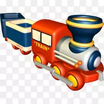 玩具火车和火车装置蒸汽机车剪贴画.玩具