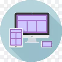 响应web设计计算机图标设计页面布局网格设计