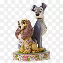 女士和流浪汉米妮老鼠沃尔特迪斯尼公司雕像-米妮老鼠