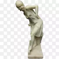 大理石雕塑大卫三个优雅的雕像-绘画