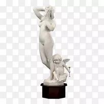 金星德米洛金星，丘比特，愚蠢和时间大理石雕塑雕像-金星