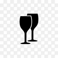 酒杯电脑图标食品葡萄酒