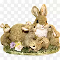 复活节兔子红色复活节彩蛋兔-复活节