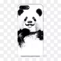 大熊猫画布艺术设计作品