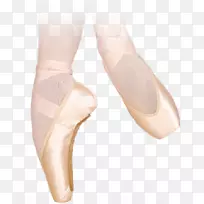 芭蕾平尖舞步芭蕾舞鞋带芭蕾舞