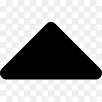 黑色三角形箭头电脑图标.三角形