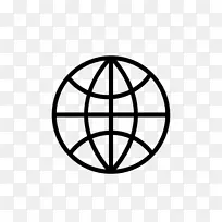 地球世界计算机图标-地球仪