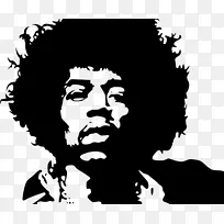 Jimi Hendrix吉他手免版税-人