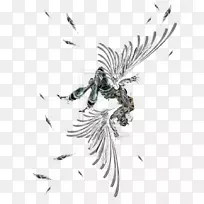 伊卡洛斯·戴达罗斯(IcarusDaedalus)希腊神话翅膀的陷落景观-人