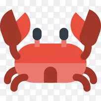 螃蟹电脑图标剪贴画-螃蟹