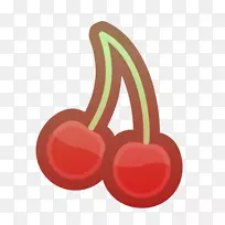 樱桃食品水果电脑图标浆果樱桃