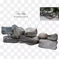 石雕基岩巨石