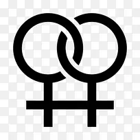性别符号lgbt符号心脏女性符号