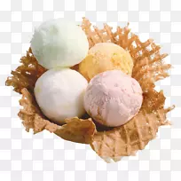 冰淇淋圆锥形冰淇淋圣代冰淇淋