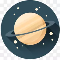 计算机图标土星行星空间