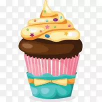 蛋糕，松饼，糖霜，生日蛋糕-蛋糕
