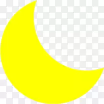 星光和新月黄色电脑图标月亮-月亮