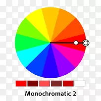单色和谐配色方案配色轮配色设计