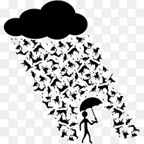 澳大利亚牧羊人雨夹艺术-猫