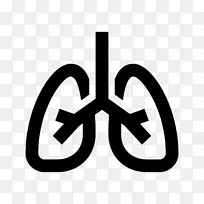 肺计算机图标呼吸肺功能测试