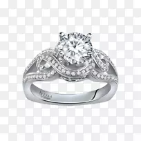 订婚戒指钻石新娘戒指