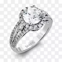 订婚戒指结婚戒指钻石结婚戒指
