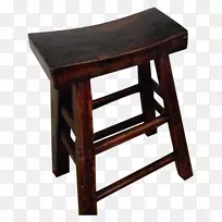 桌子吧凳木染色桌